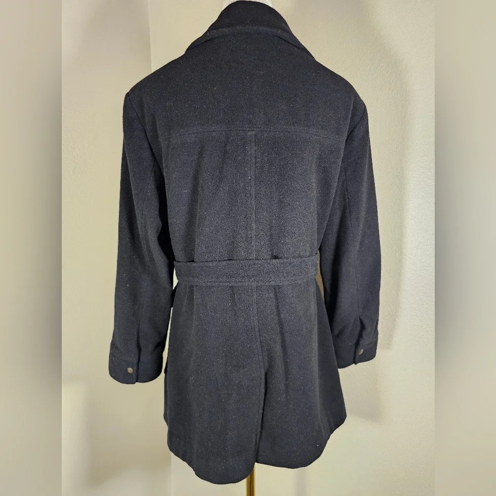 Talbots Petites Wool Cashmere Blend Winter Coat Size Medium - Picture 3 of 15
